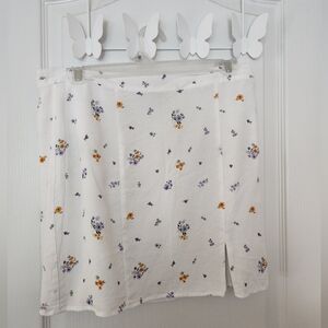 Floral Forever 21 Mini Skirt